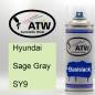 Preview: Hyundai, Sage Gray, SY9: 400ml Sprühdose, von ATW Autoteile West.